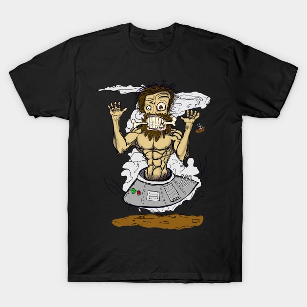 Caveman Spaceship T-Shirt by ArtsWorX719